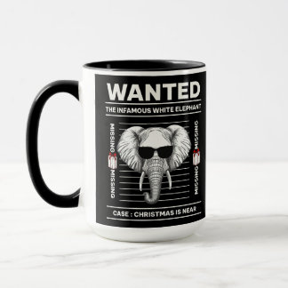 Gewollt Weißer Elefant Weihnachten Tasse