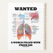 Gewollt Welt gefüllt mit frischer Luft Planer (Rückseite)