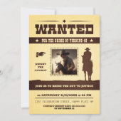 gewollt Western Einladung (Vorderseite)