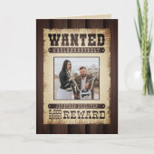 Gewollt Western Poster Valentine Karte (Vorderseite)