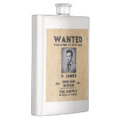 Gewollt Western zur Belohnung von Vintagen Spaß Flachmann (Rechts)