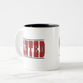 Gewollt Zweifarbige Tasse (Vorderseite Links)