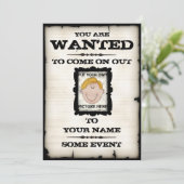 Gewollte Plakat-Ereignis-Einladungen Einladung (Stehend Vorderseite)