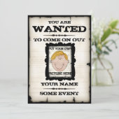 Gewollte Plakat-Ereignis-Einladungen Einladung (Stehend Vorderseite)