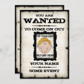 Gewollte Plakat-Ereignis-Einladungen Einladung (Vorne/Hinten)