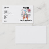 Gewollte saubere Luft für Breathability (Atmungs) Visitenkarte (Vorne/Hinten)