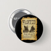 Gewollte Tote und lebendig.  Schroedingers Katze Button (Vorne & Hinten)