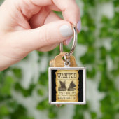 Gewollte Tote und lebendig.  Schroedingers Katze Schlüsselanhänger (Hand)