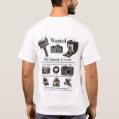 Gewollter alter Kamera-T - Shirt (Rückseite)