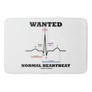 Gewollter normaler Herzschlag-Kurve-Rhythmus ECG Badematte