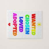 Gewolltes ausgesuchtes geliebtes adoptiertes puzzle (Horizontal)