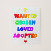 Gewolltes ausgesuchtes geliebtes adoptiertes puzzle (Vertikal)