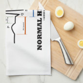 Gewolltes normales Hearbeat (ECG/EKG Handtuch (Viertel Falte)