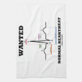 Gewolltes normales Hearbeat (ECG/EKG Handtuch (Vertikal)