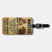 Gewolltes Plakat mit Eichhörnchen Gepäckanhänger (Vorderseite horizontal)