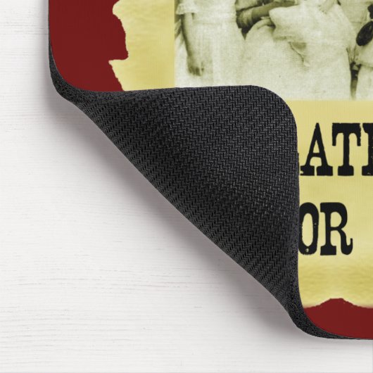 Gewolltes Plakat Mousepad (Ecke)