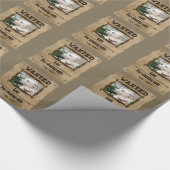 Gewolltes wildes Westplakat-kundenspezifisches Geschenkpapier (Ecke)