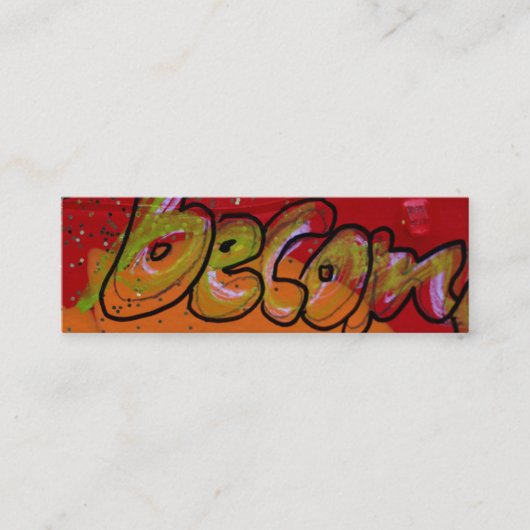 "Geworden " Mini Visitenkarte (Vorderseite)