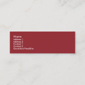 "Geworden " Mini Visitenkarte (Rückseite)