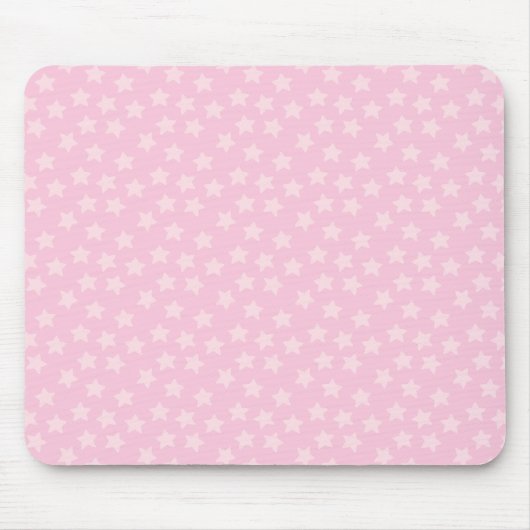 Geworfene rosa Sterne Mousepad (Vorne)