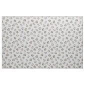 Geworfene Wasserfarben-Waschbären auf Hellgrau Stoff (Fat Quarter (45,7 x 55,9 cm))