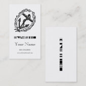 Gewundene Anker-Code-Flaggen-persönliche Telefonnummerkarte (Vorne/Hinten)