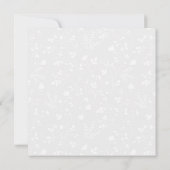 Gewundene Florale Minimalistische Botanische Karte (Rückseite)