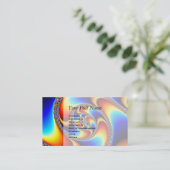 Gewundene Galaxie - Fraktal-Kunst Visitenkarte (Stehend Vorderseite)