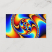 Gewundene Galaxie - Fraktal-Kunst Visitenkarte (Rückseite)