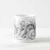 Gewundene Gekritzel-Tasse Kaffeetasse (Mittel)