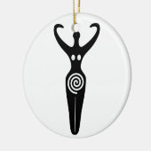 Gewundene Göttin Keramik Ornament (Links)