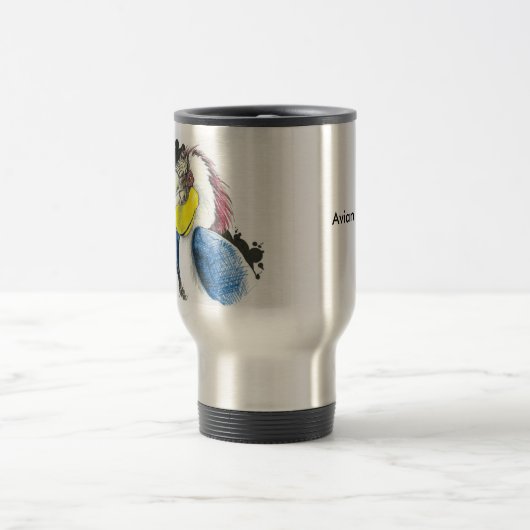 Gewundene Hornbill-Tasse Reisebecher (Mittel)