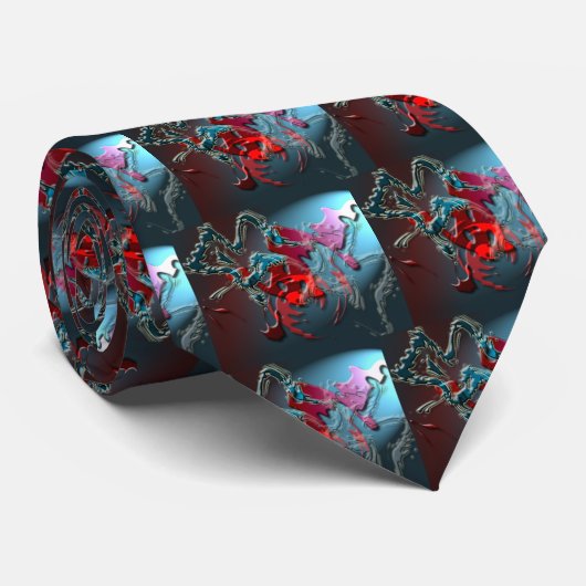 Gewundene Illusion: Drache Krawatte (Gerollt)