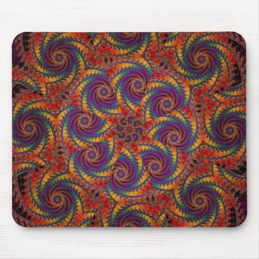 Gewundene Kraken-psychedelische Mousepad (Vorne)