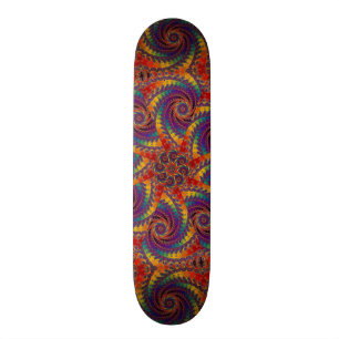 Gewundene Kraken-psychedelische Skateboard