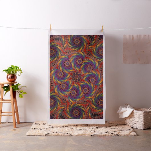 Gewundene Kraken-psychedelische Stoff (Beispiel)