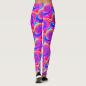 Gewundene TieDye Leggings [Miami-Filter] Ylw Linie (Rückseite)