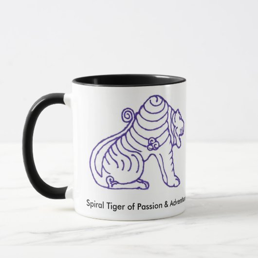 Gewundene Tiger Reiki Tasse (Links)