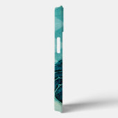 Gewundene Türkis-Tritonshorn-Muschel Case-Mate iPhone Hülle (Rückseite / Rechts)