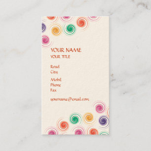 Gewundene Visitenkarte