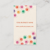 Gewundene Visitenkarte (Rückseite)