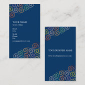 Gewundene Visitenkarte (Vorne/Hinten)