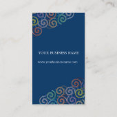 Gewundene Visitenkarte (Rückseite)