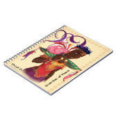 Gewundene Zeitschrift des Stern-Kinderschock-D Notizblock (Linke Seite)