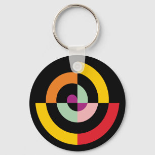 Gewundener Entwurf 2 Keychain Schlüsselanhänger