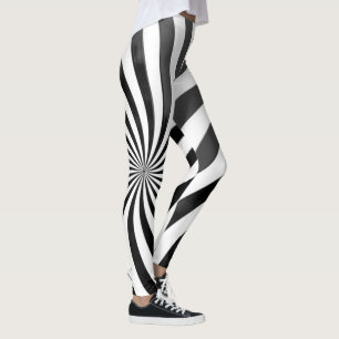 Gewundener Entwurf Leggings