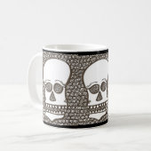 Gewundener Schädel Kaffeetasse (Vorderseite Links)