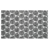 Gewundener Seashell-Block-Druck, Schwarzweiss Stoff (Fat Quarter (45,7 x 55,9 cm))