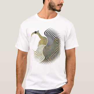 Gewundener Vogel T-Shirt