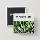 Gewundenes Aloe Button-zurück Knopf-Abzeichen Button (Vorne & Hinten)